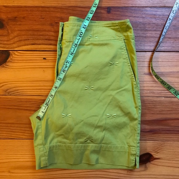Talbots Light Green Dragonfly Embroidered Shorts, EUC, 6 - Picture 10 of 10